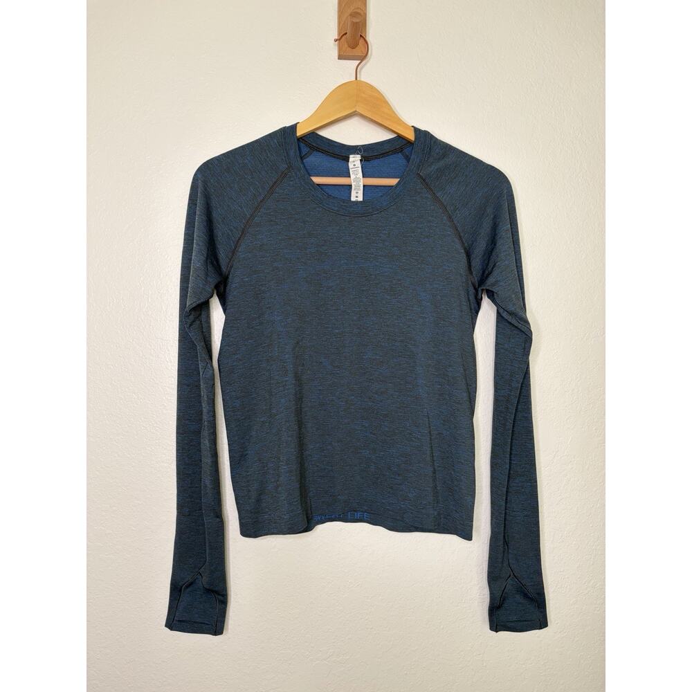 Lululemon Dark Blue Swiftly Tech Long Sleeve Top Size 8